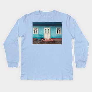 Rustic house facade Kids Long Sleeve T-Shirt